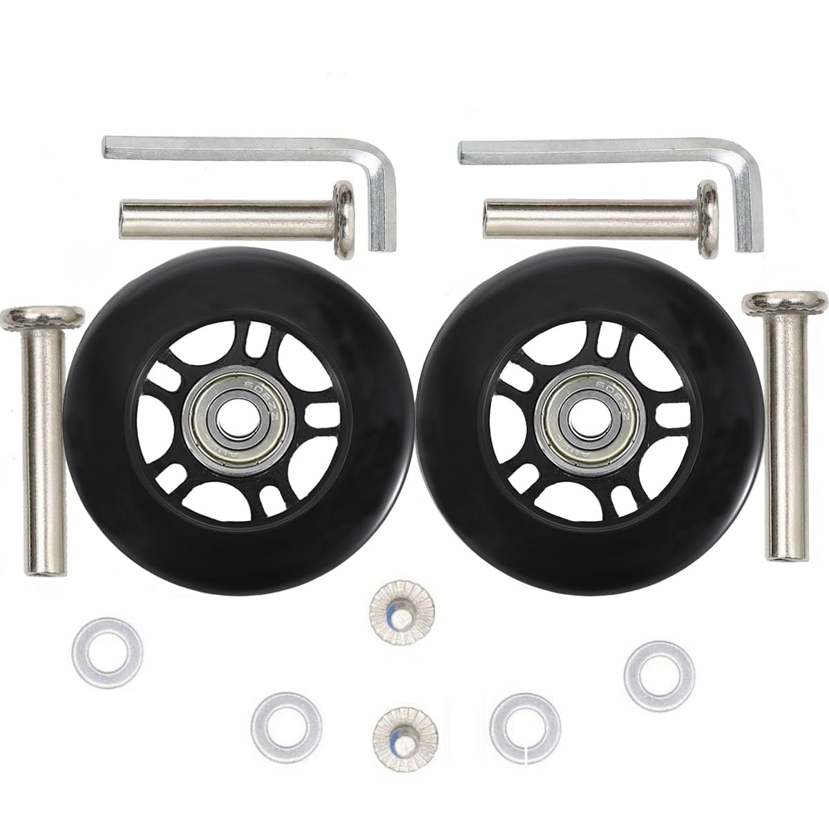 Amazon.com: ORO 1 Pair Luggage Wheels Replacement 68x24mm(2.68